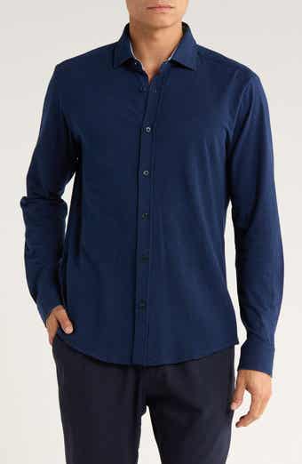 BOSS Roan Slim Fit Stretch Cotton Button-Up Shirt
