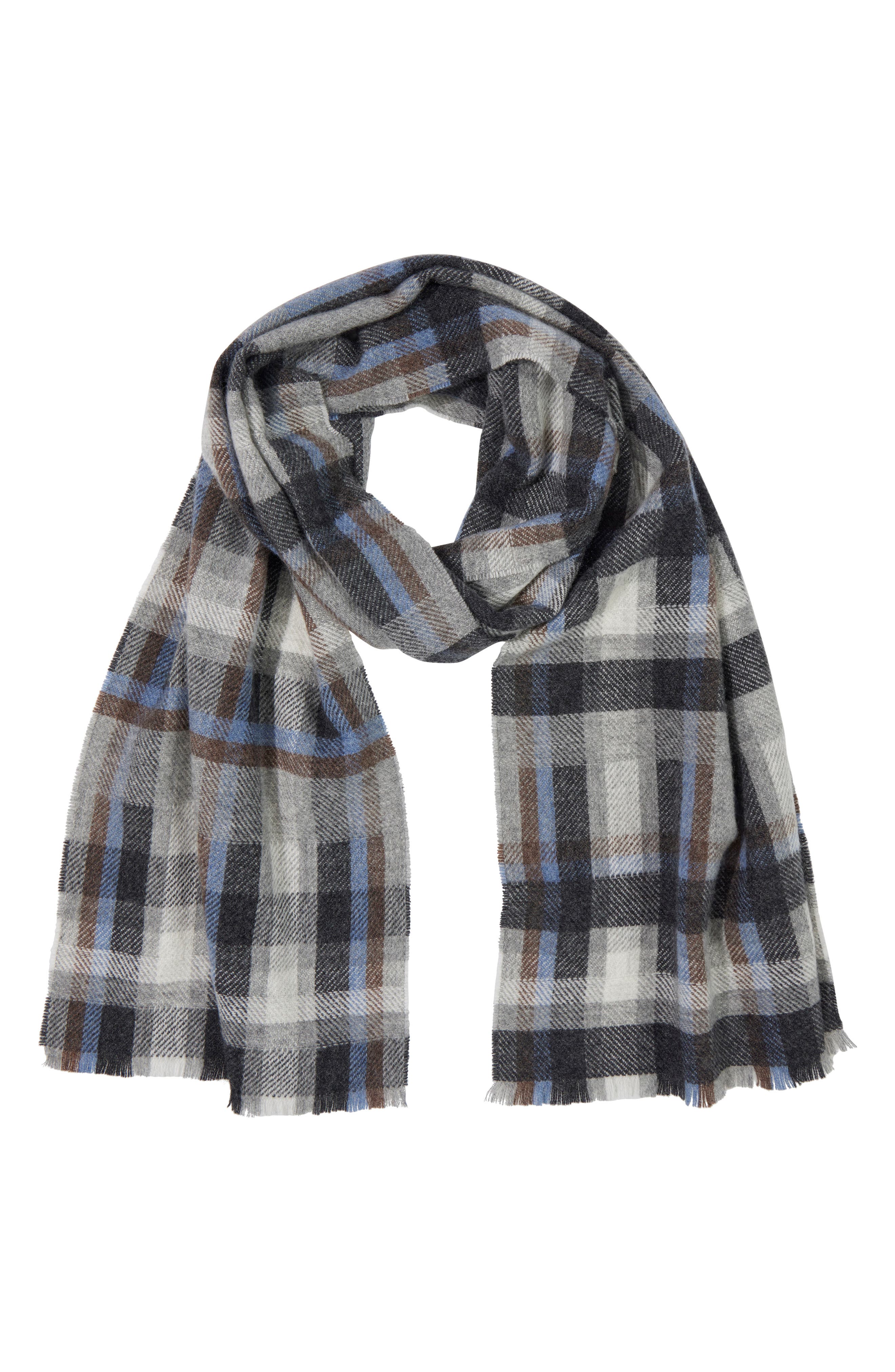 Bruno Magli Cashmere Plaid Scarf
