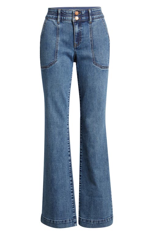 Wit & Wisdom Madison High Waist Bootcut Utility Jeans In Blue