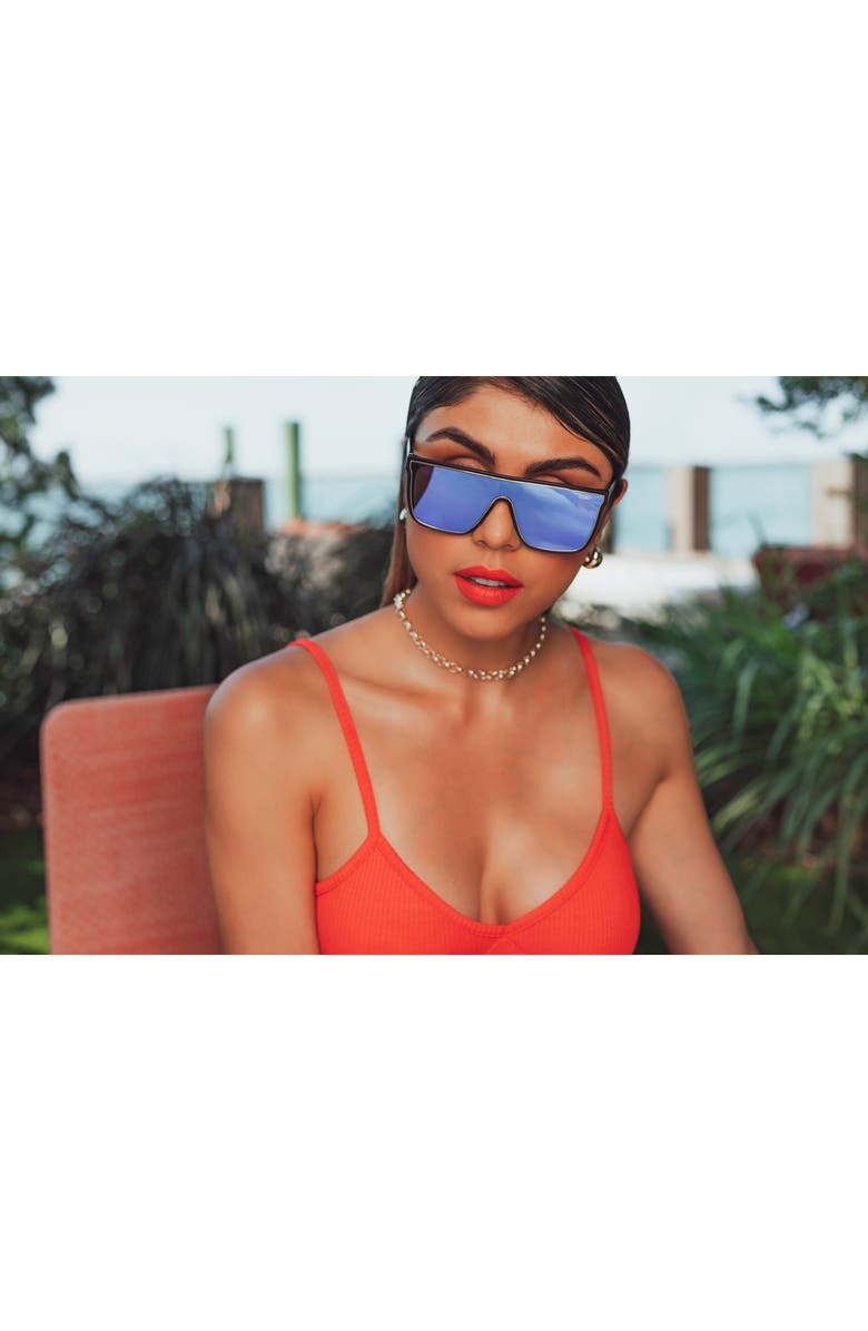 QUAY Australia x Maluma Nightfall 52mm Shield Sunglasses, Alternate, color, 