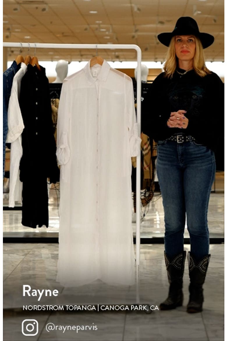 Easy Does It Sheer Chiffon Cover-Up Shirtdress video