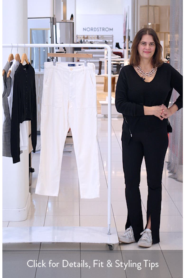 Straight Leg Cotton Sateen Pants video