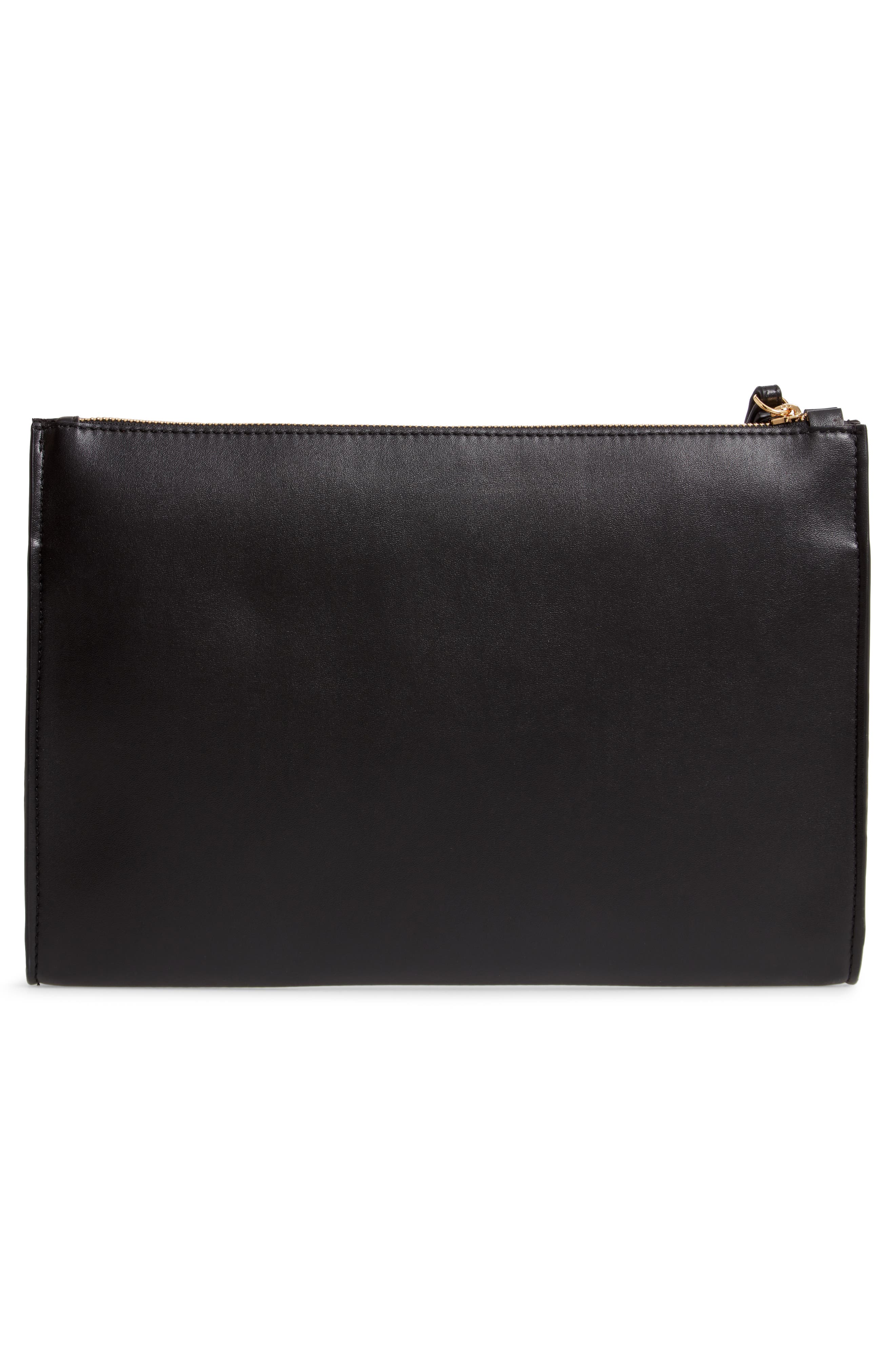 Stella McCartney Pochette Faux Leather Zip Pouch, Alternate, color, 