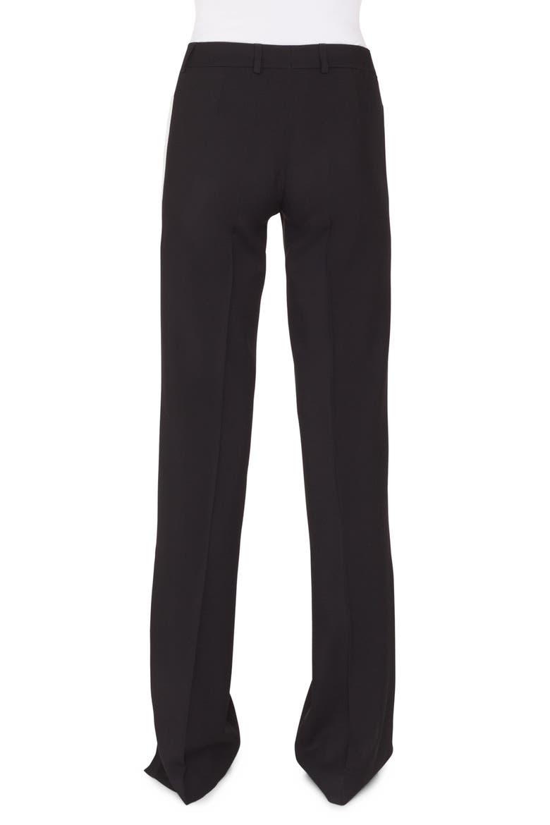Mikka Side Stripe Wool Pants, Alternate, color, NERO