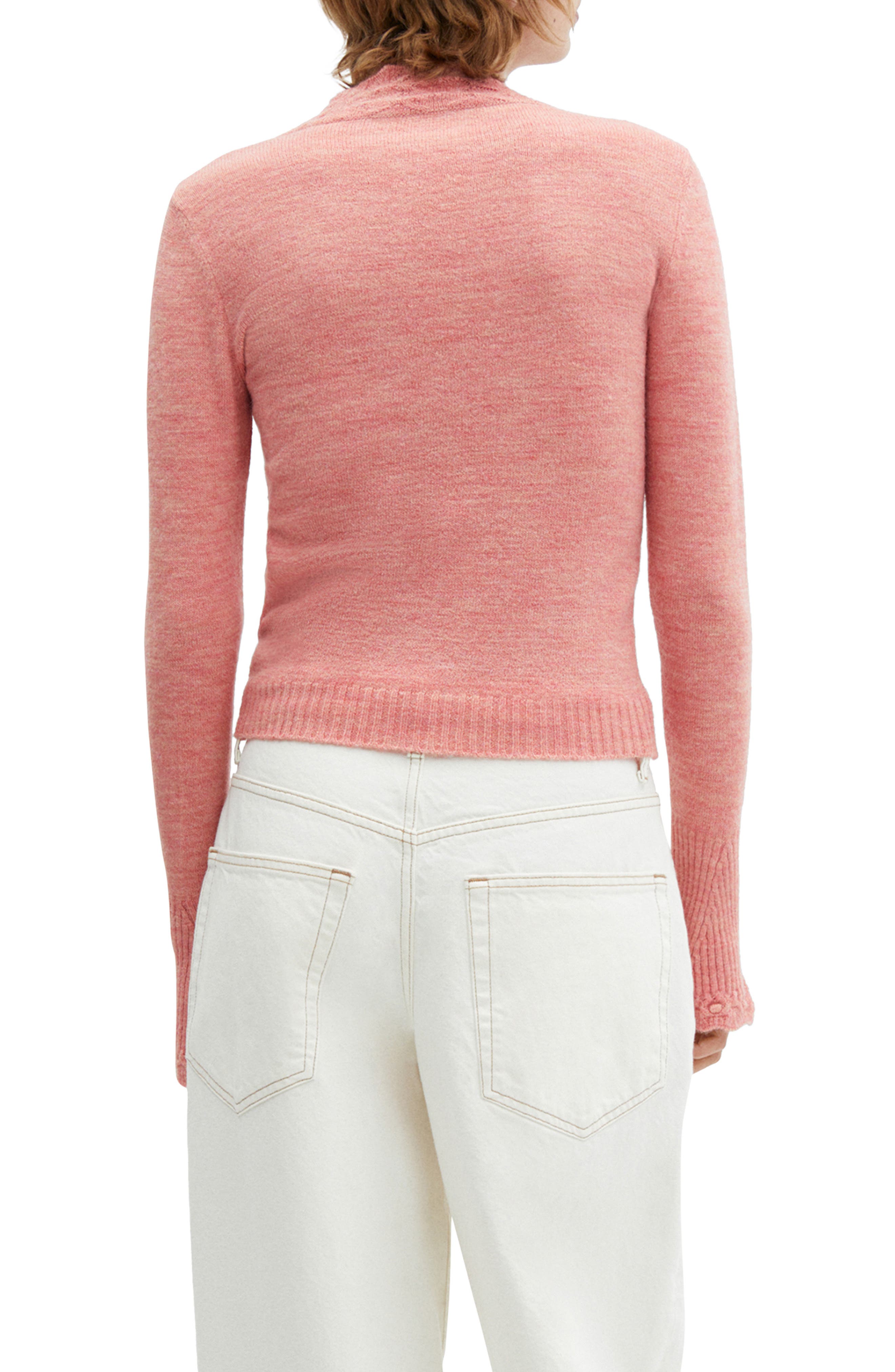 Mock Neck Flare Cuff Sweater - image 2