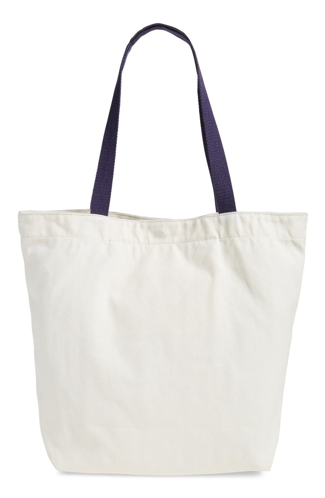 'Americana' Cotton Canvas Tote, Alternate, color, BLUE MULTI
