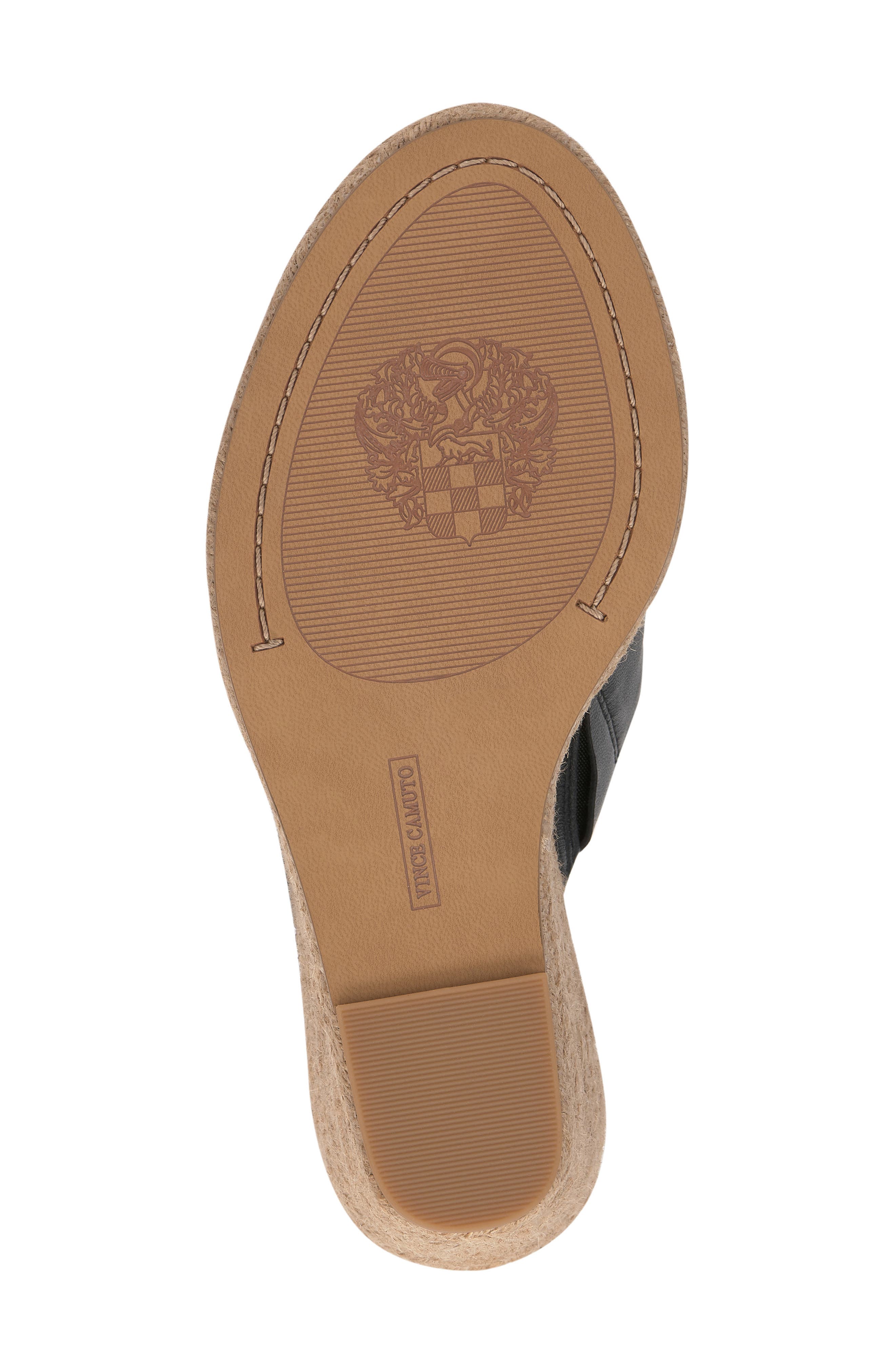 Vince Camuto Fisella Espadrille Wedge Sandal, Alternate, color, Black