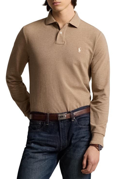Cotton Piqué Long Sleeve Polo