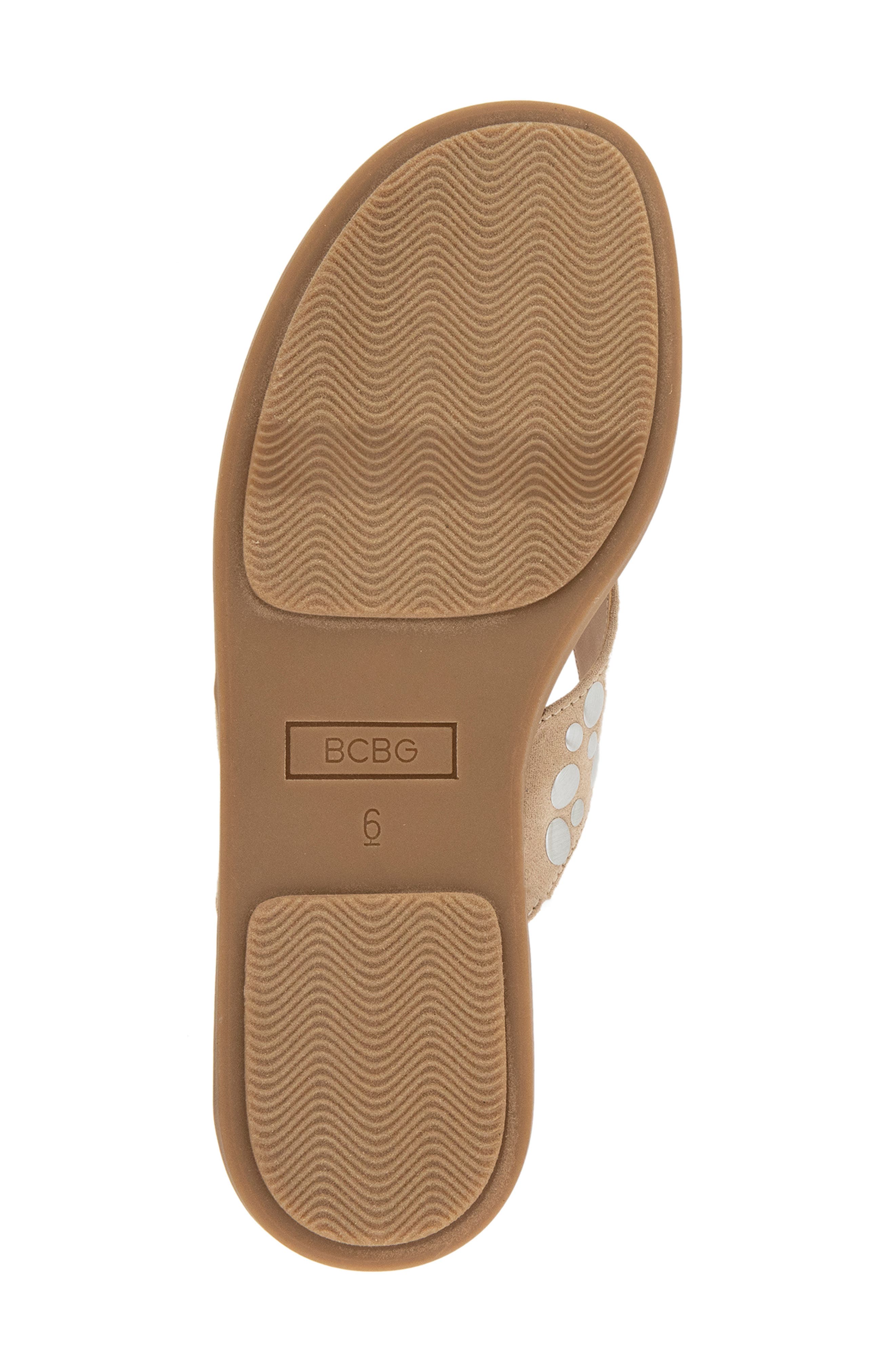 Zelilya Studded Flip Flop, Alternate, color, TAUPE