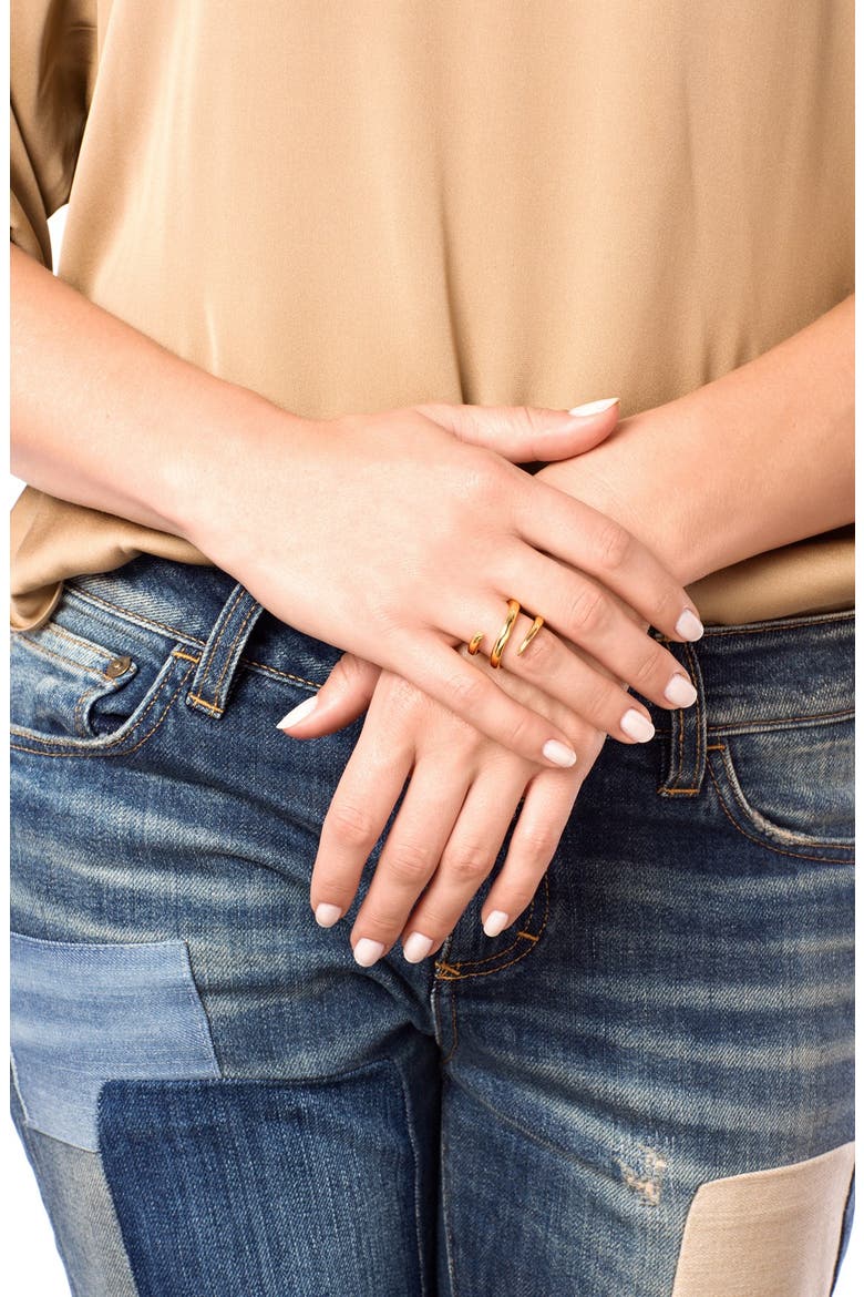 'Cayne' Ring, Alternate, color, GOLD