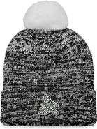 FANATICS Women's Fanatics Branded Black Arizona Coyotes Glimmer Cuffed Knit Hat with Pom