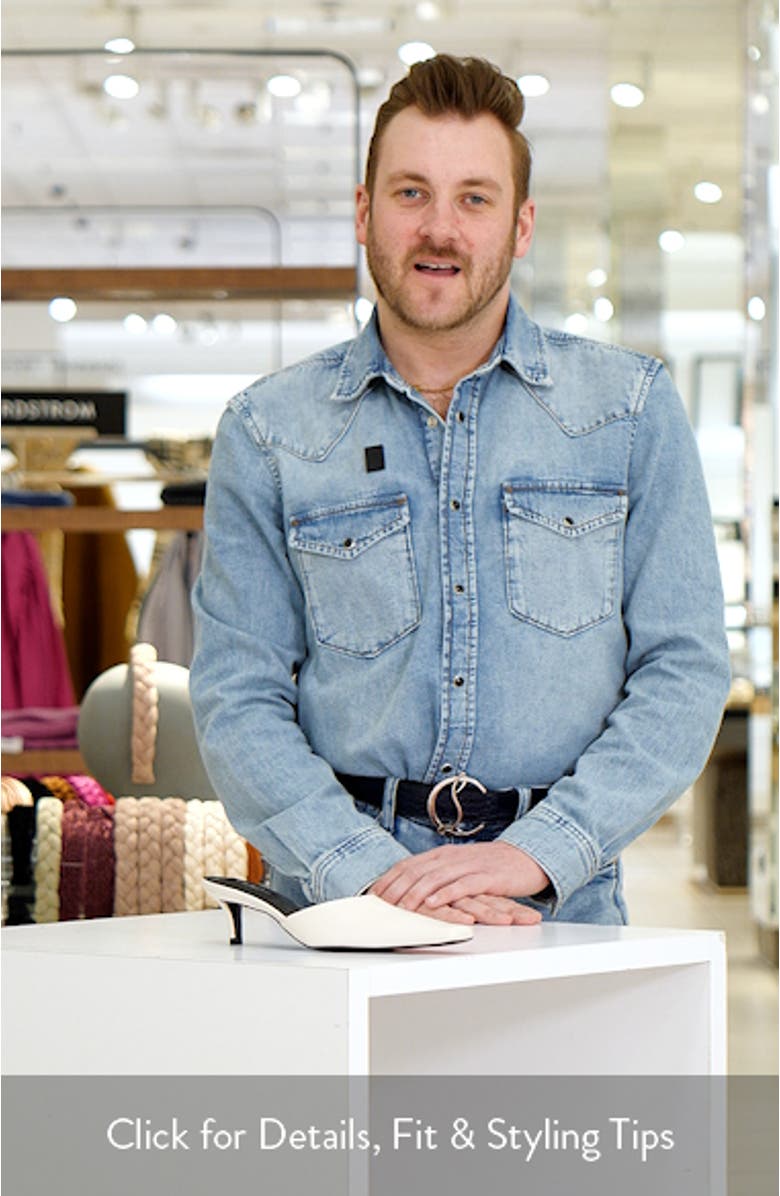 Zubi Kitten Heel Mule, sales video thumbnail