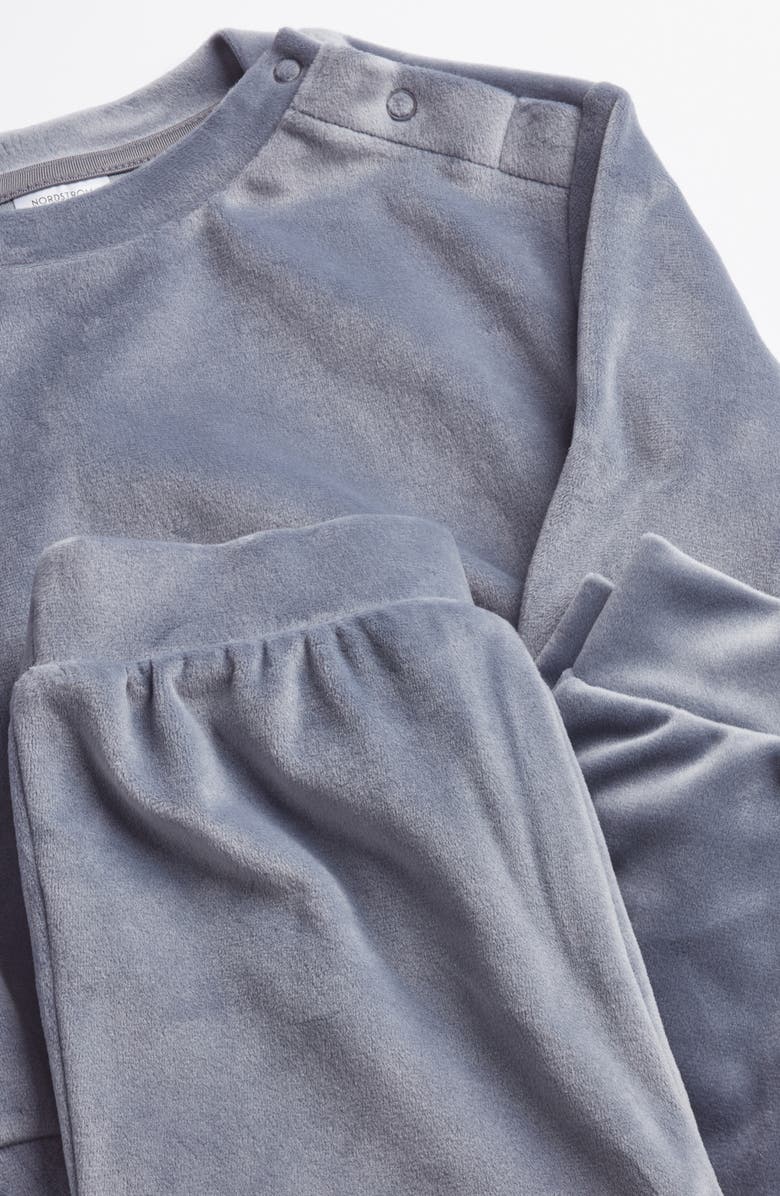 Nordstrom Velour Sweatshirt & Joggers Set, Alternate, color, 