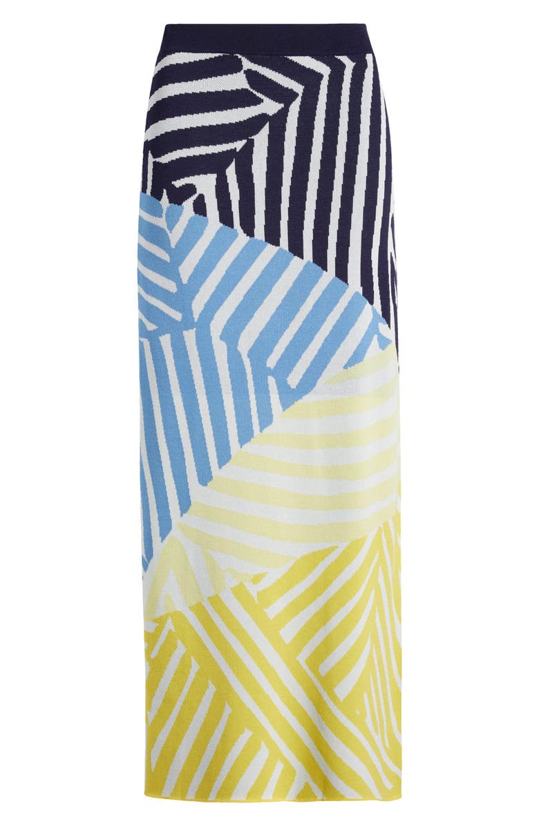 STAUD Giovanni Colorblock Stripe Maxi Sweater Skirt, Alternate, color,
