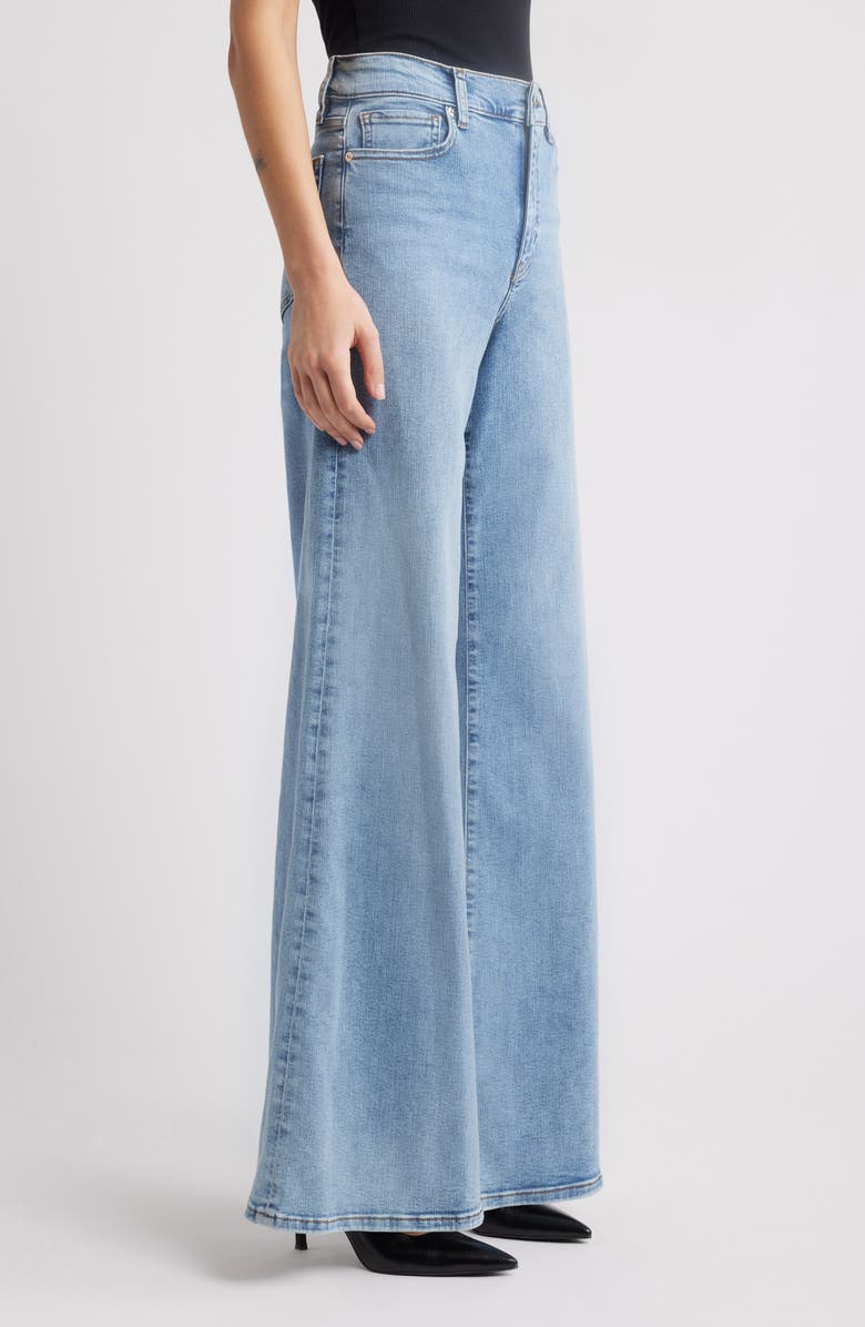 FRAME Le Palazzo High Waist Wide Leg Jeans, Alternate, color, Lark