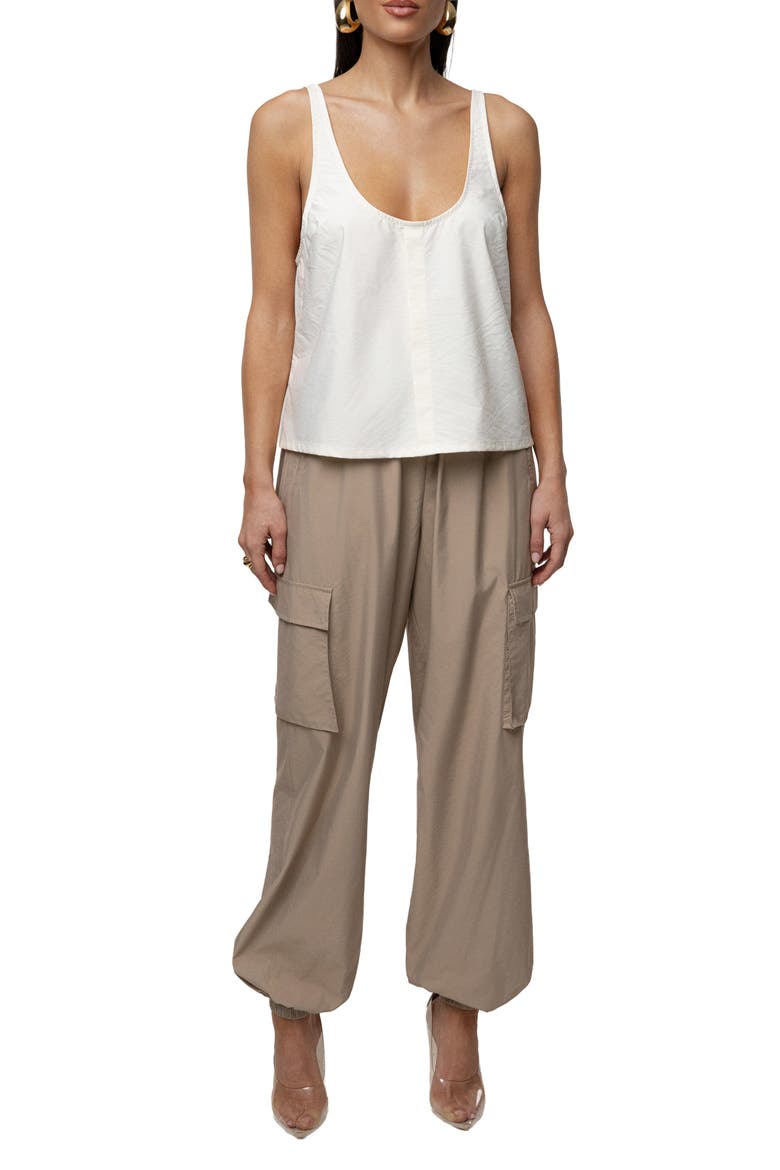 Active Scoop Neck Top, Alternate, color, Ivory