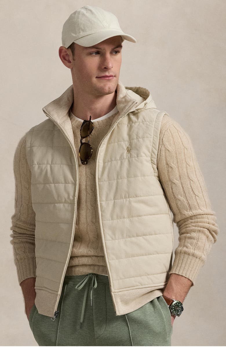 Polo Ralph Lauren Hybrid Vest with Removable Hood, Alternate, color,