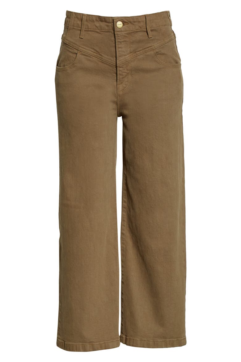 Ali V-Yoke High Waist Crop Wide Leg Jeans, Alternate, color, WASHED OD