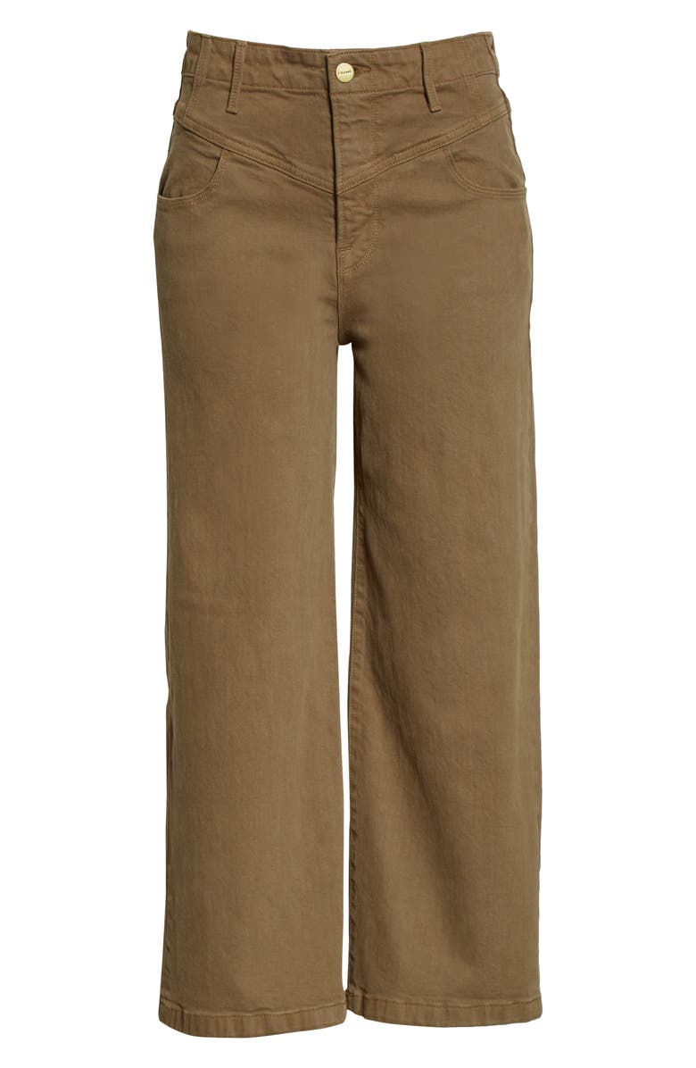 FRAME Ali V-Yoke High Waist Crop Wide Leg Jeans, Alternate, color,