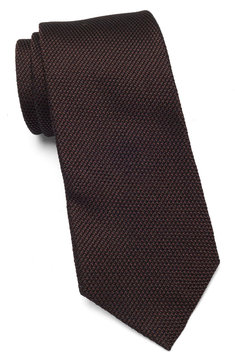 Bonobos Silk Grenadine Tie, Main, color, Brown