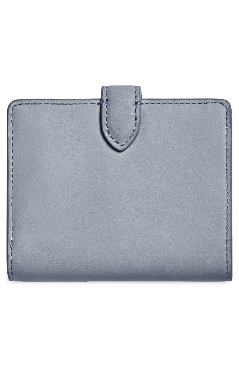 Shinola Small Leather Bifold Snap Wallet, Alternate, color, Mist
