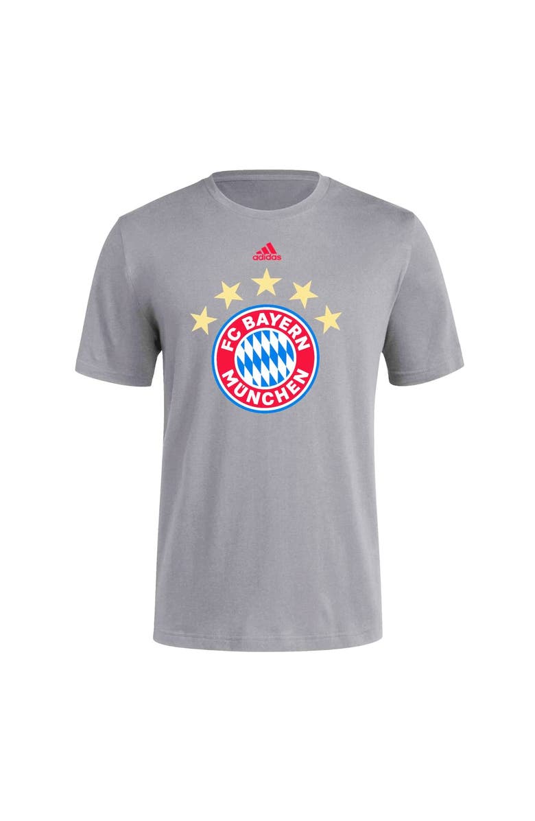 adidas Men's adidas Gray Bayern Munich Three-Stripe T-Shirt, Alternate, color, 
