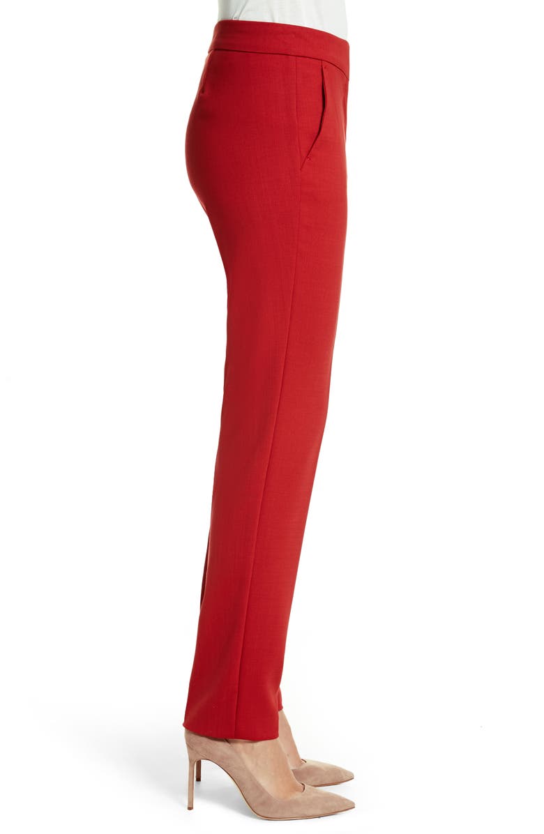 Max Mara Oscuro Stretch Wool Pants, Alternate, color, 