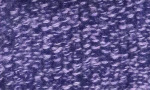 Portolano Faux Fur Pom Cashmere Tweed Fingerless Gloves In Purple