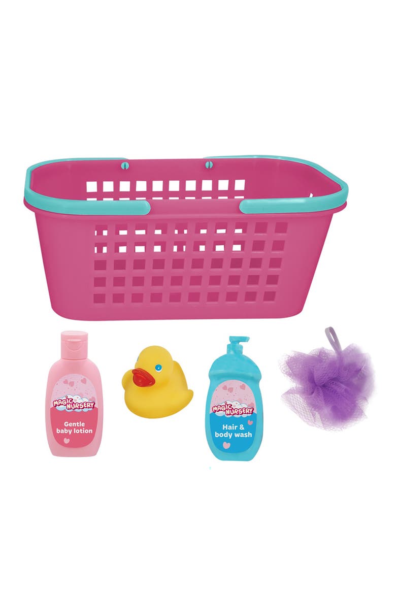 Bath Caddy 8" Baby Doll Playset Doll W/ Brown Eyes, Alternate, color, Multicolored