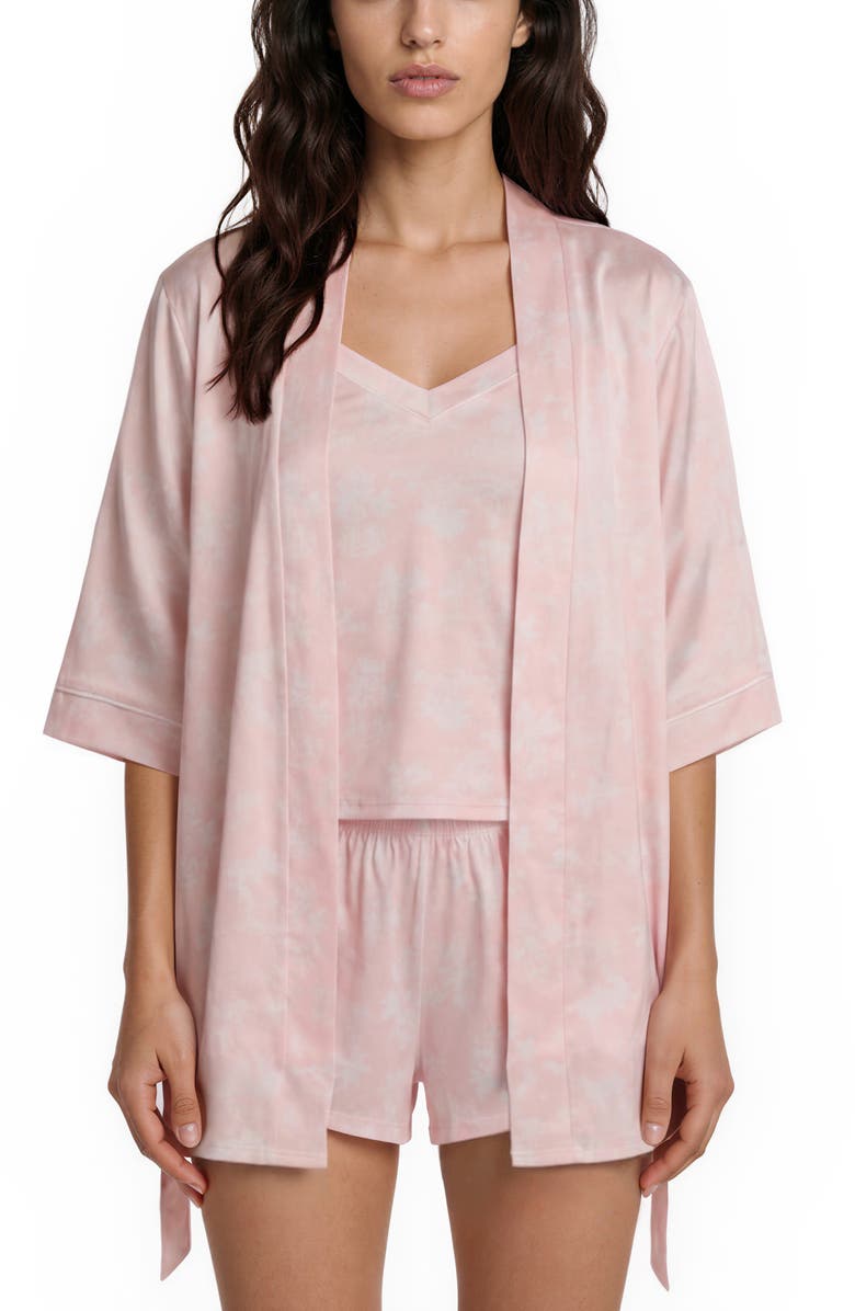 Flora Nikrooz Martha Short Pajamas & Robe Set, Main, color, Pink