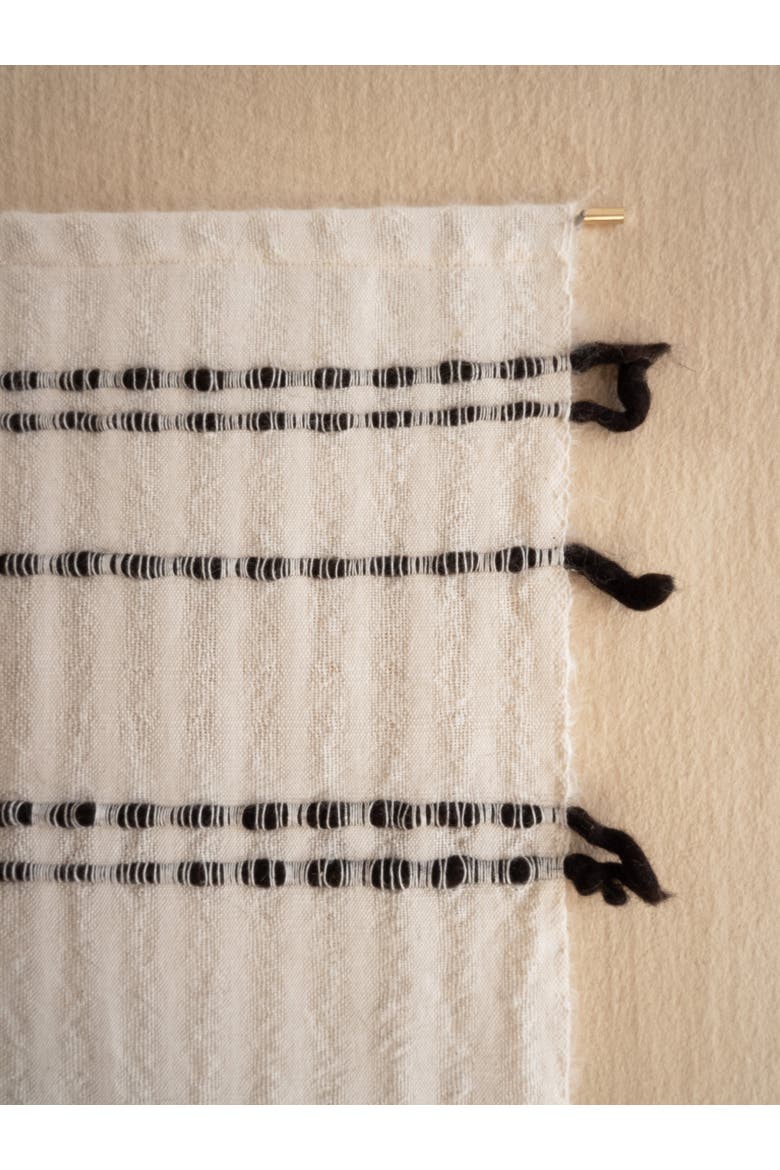 Chiaroscuro Handwoven Cotton Wall Hanging, Alternate, color, Natural