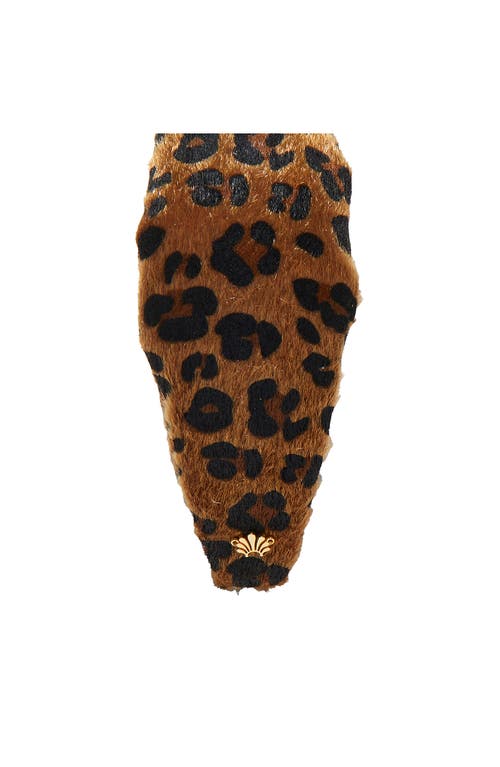 Lele Sadoughi Knotted Faux Calf Hair Headband In Brown