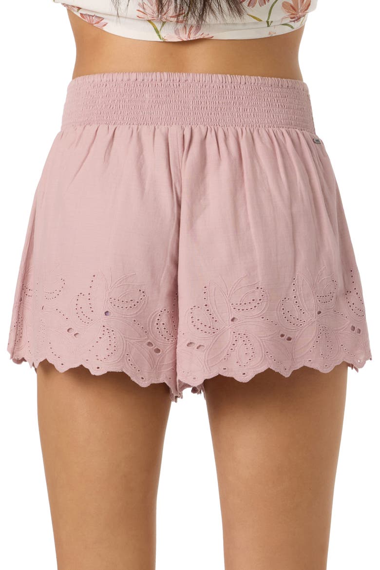 Annalee Eyelet Waist Shorts, Alternate, color, ORCHID