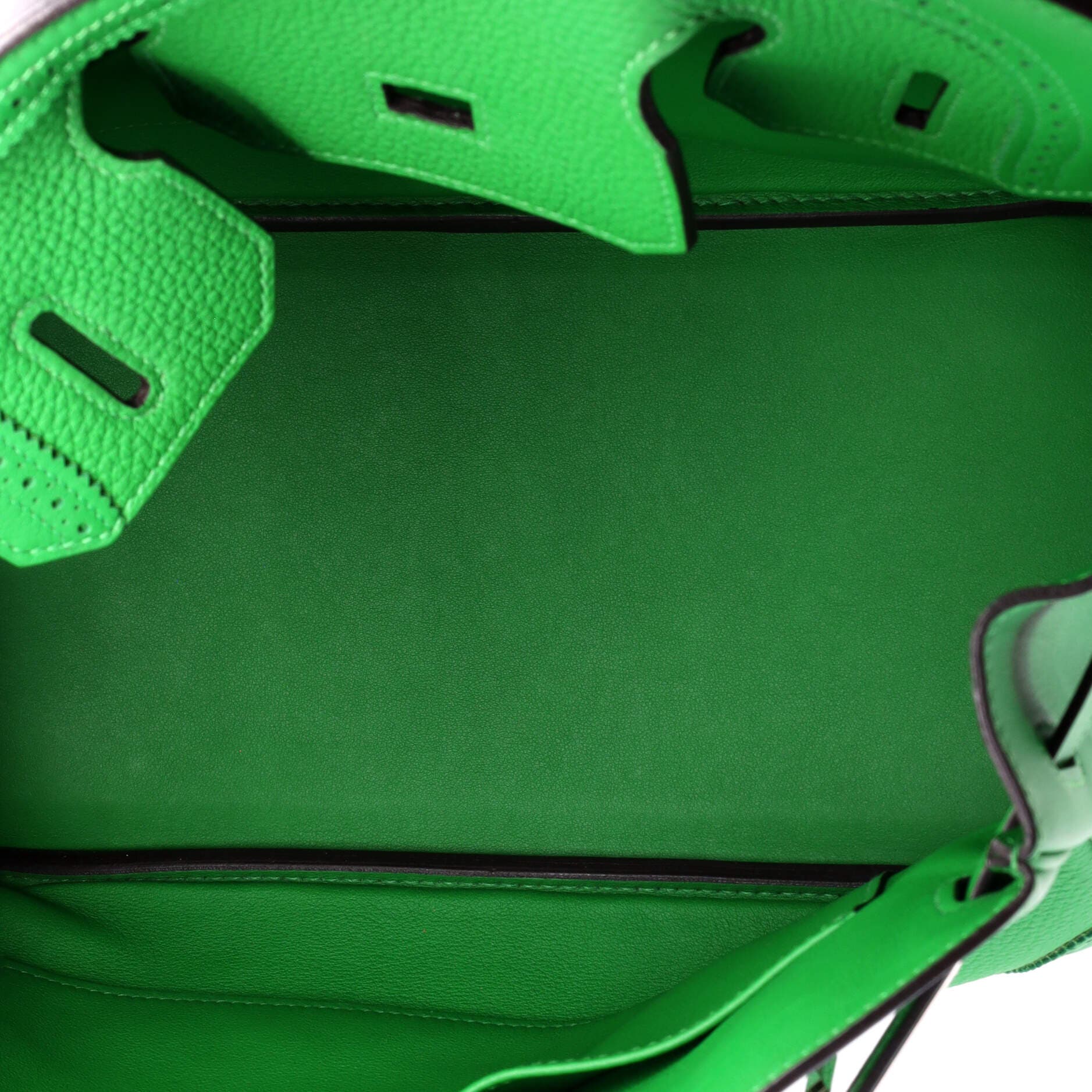 Birkin Ghillies Bag Green Togo and Swift with Palladium Hardware 30, Alternate, color, Green