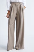 Max Mara Baden Virgin Wool Twill Wide Leg Pants