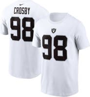 Nike Men's Nike Maxx Crosby White Las Vegas Raiders Player Name & Number T-Shirt