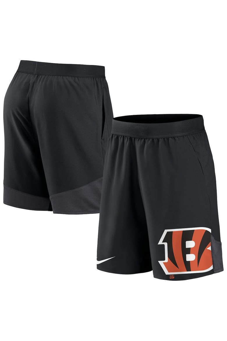 Men's Nike Black Cincinnati Bengals Stretch Performance Shorts, Main, color, Black