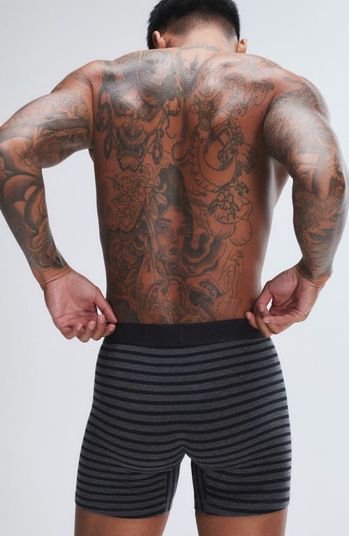 Savage X Fenty Boxer Briefs In Night Gram Grey/blac