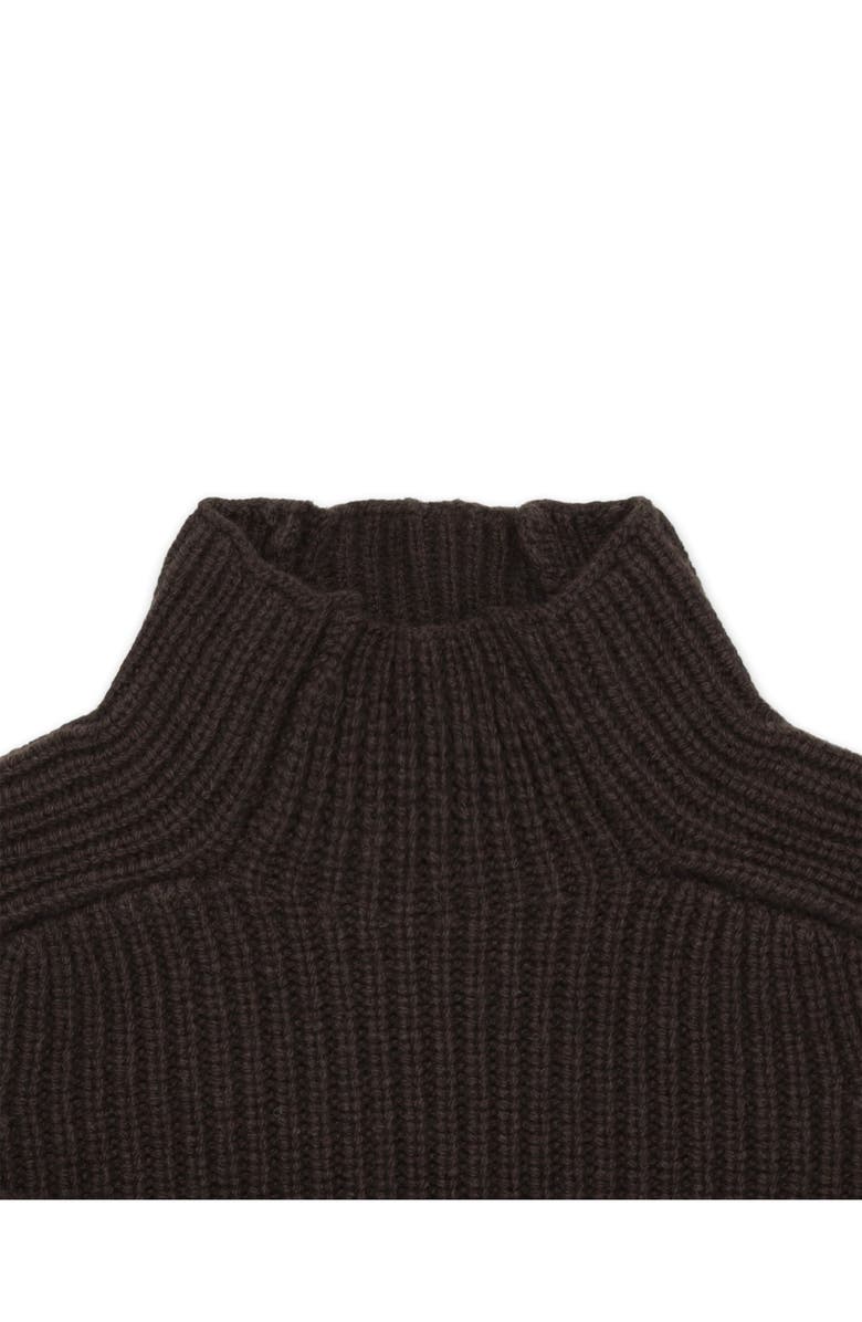 Fortela Leona High Neck Wool and Cashmere Sweater, Alternate, color, Brown
