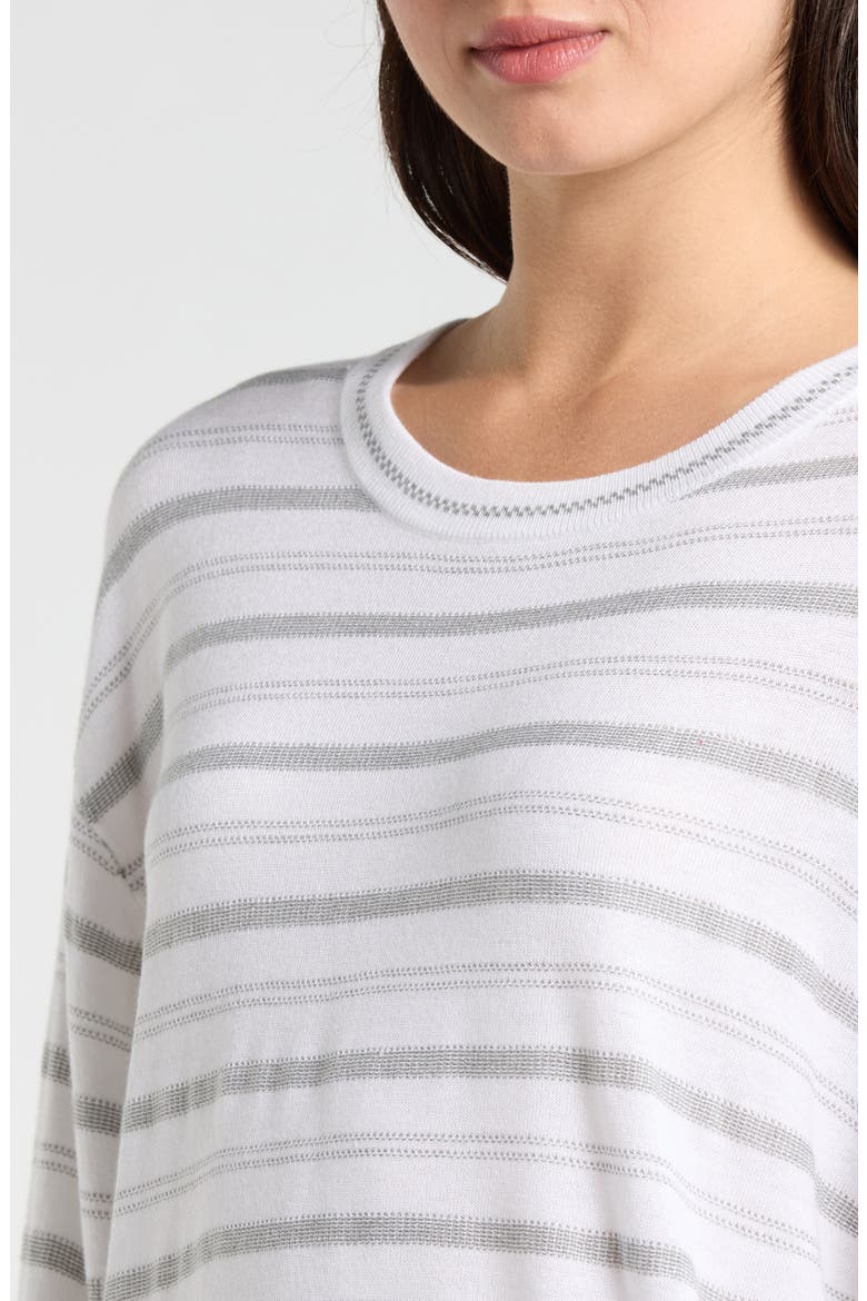 Finn Stripe Sweater, Alternate, color, EUCALYPTUS GREEN/ WHITE
