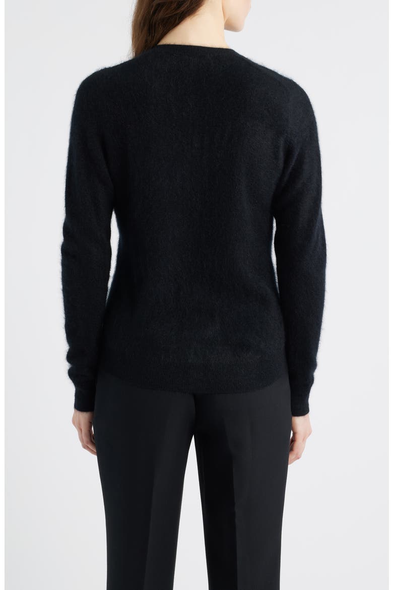 Brushed Cashmere Cardigan, Alternate, color, BLACK