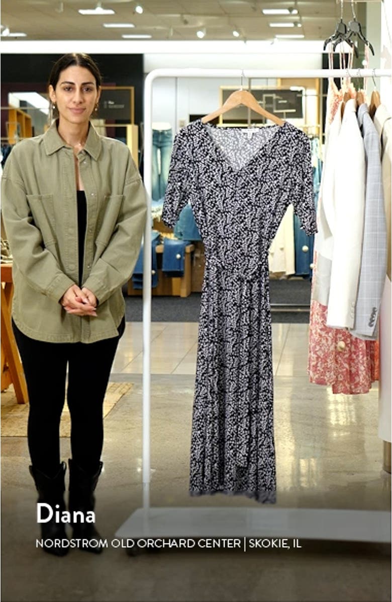 V-Neck Belted Midi Dress, sales video thumbnail