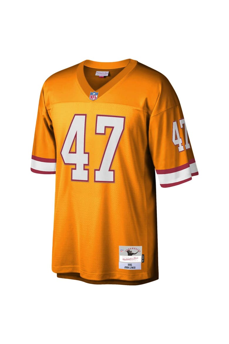 Men's Mitchell & Ness John Lynch Orange Tampa Bay Buccaneers Legacy Replica Jersey, Alternate, color, Orange