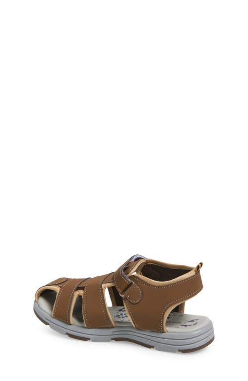 Extreme By Eddie Marc Kids' Solid Woven Sandal In Tan