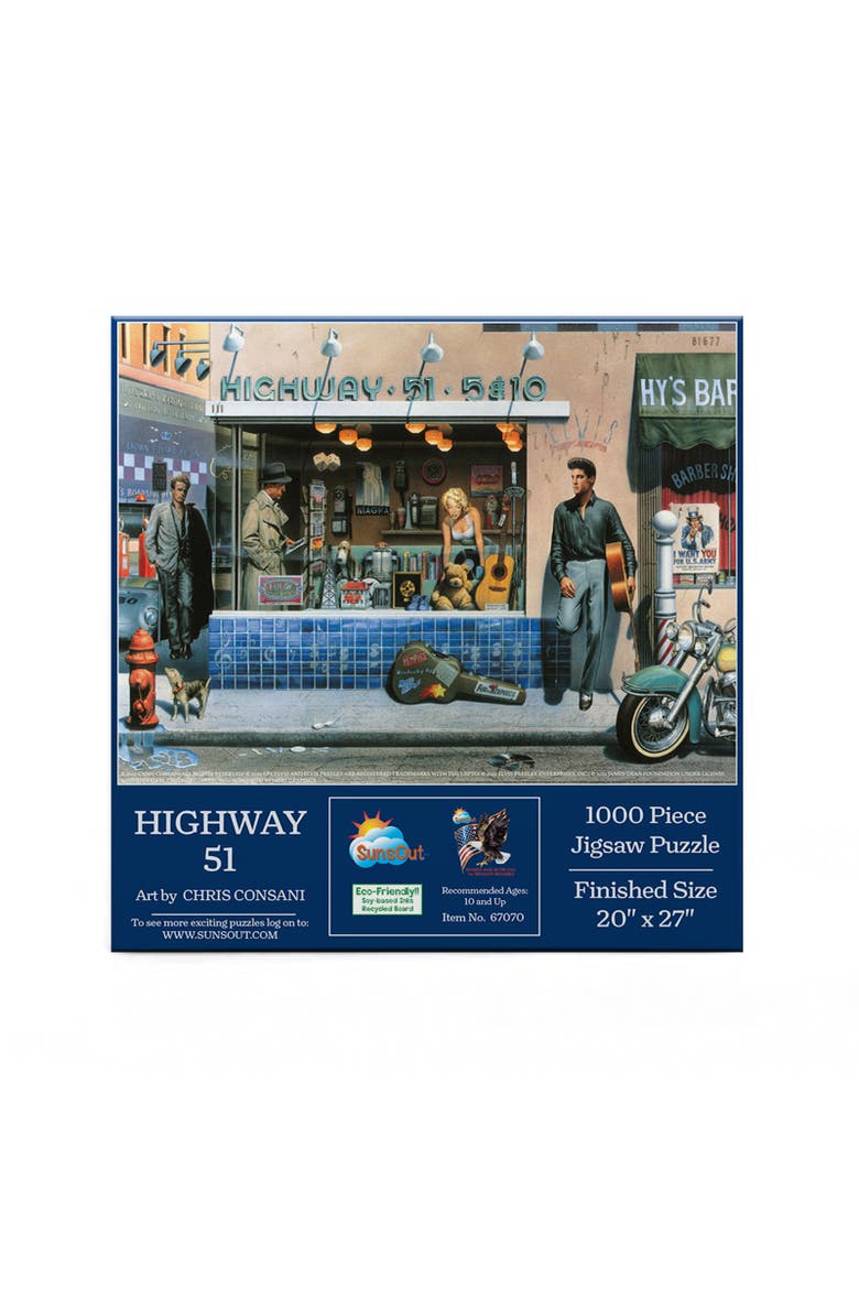 Highway 51 1000 piece Jigsaw Puzzle for Adults, Alternate, color, Multicolor