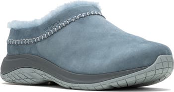 Merrell Encore Q2 Ice Slip On gray shearling winter shoe boot clog 6/6.5 worn outlet 2x