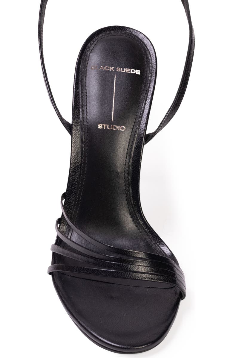 BLACK SUEDE STUDIO Ella 100 Sandal, Alternate, color, Black Leather