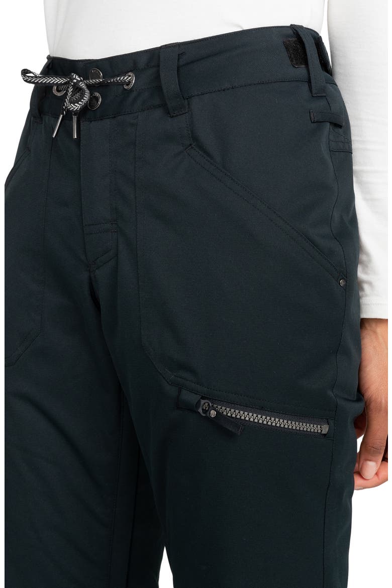 Nadia Insulated Waterproof Snow Pants, Alternate, color, TRUE BLACK