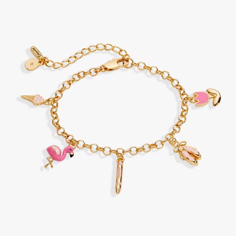 Crayola x Alex and Ani Fan Favorites Tickle Me Pink Charm Bracelet