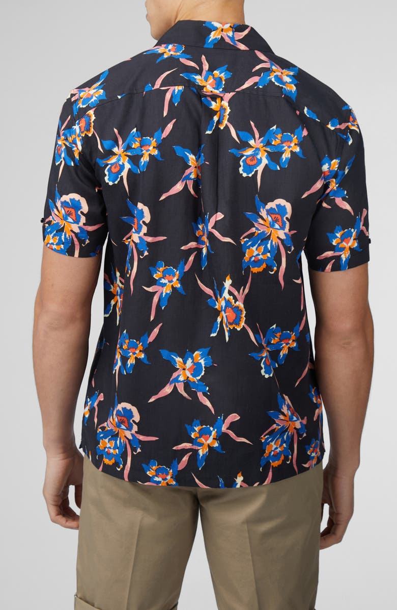 Ben Sherman Floral Camp Shirt, Alternate, color, 